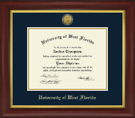 University of West Florida diploma frame - Gold Engraved Medallion Diploma Frame in Redding