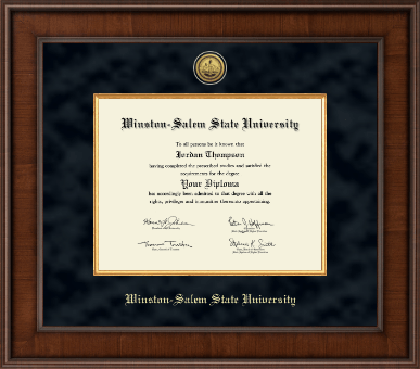 Winston-Salem State University diploma frame - Presidential Gold Engraved Diploma Frame in Madison
