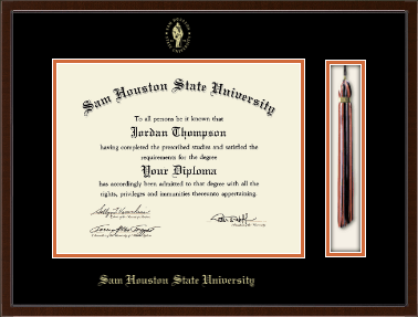 Sam Houston State University diploma frame - Tassel & Cord Diploma Frame in Delta