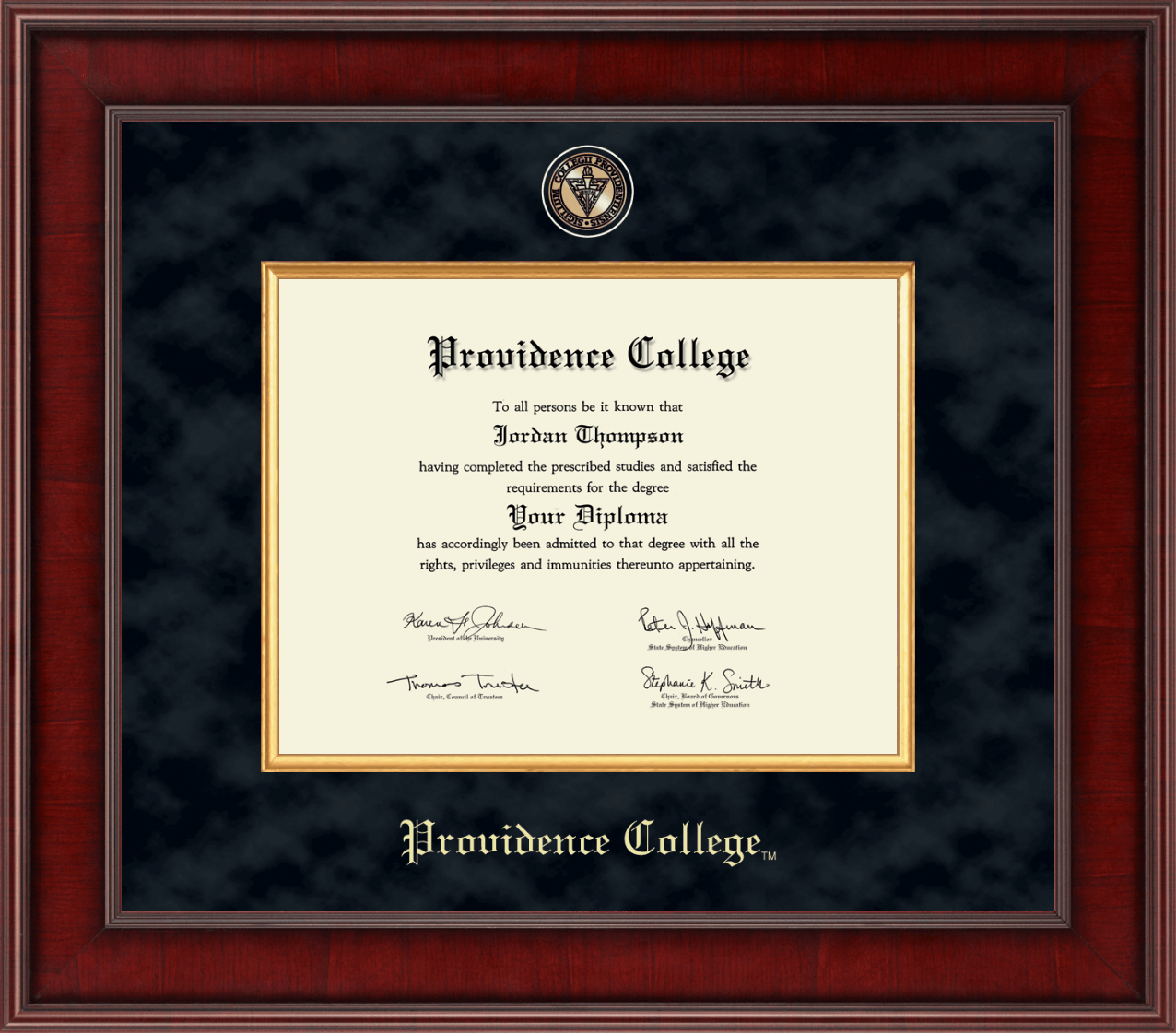 Providence College Presidential Masterpiece Diploma Frame in Jefferson
