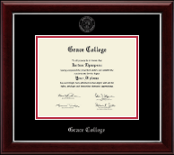 Grace College Silver Embossed Diploma Frame in Gallery Silver