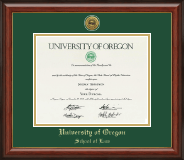 University of Oregon diploma frame - Gold Engraved Medallion Diploma Frame in Lancaster