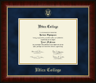 Utica College diploma frame - Gold Embossed Diploma Frame in Murano