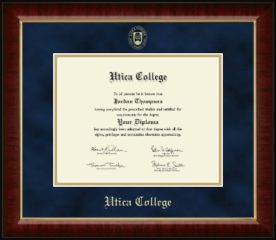 Utica College diploma frame - Gold Embossed Diploma Frame in Murano