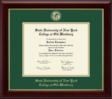SUNY The College of Old Westbury diploma frame - Masterpiece Medallion Diploma Frame in Gallery