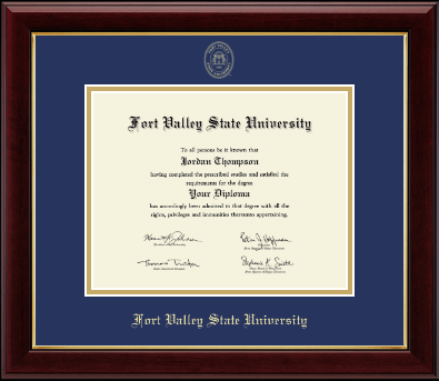 Fort Valley State University diploma frame - Gold Embossed Diploma Frame in Gallery