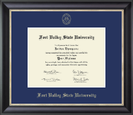 Fort Valley State University Gold Embossed Diploma Frame in Noir