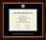 Fort Valley State University Gold Engraved Medallion Diploma Frame in Murano