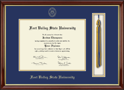 Fort Valley State University diploma frame - Tassel & Cord Diploma Frame in Southport Gold