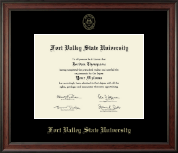 Fort Valley State University diploma frame - Gold Embossed Diploma Frame in Studio
