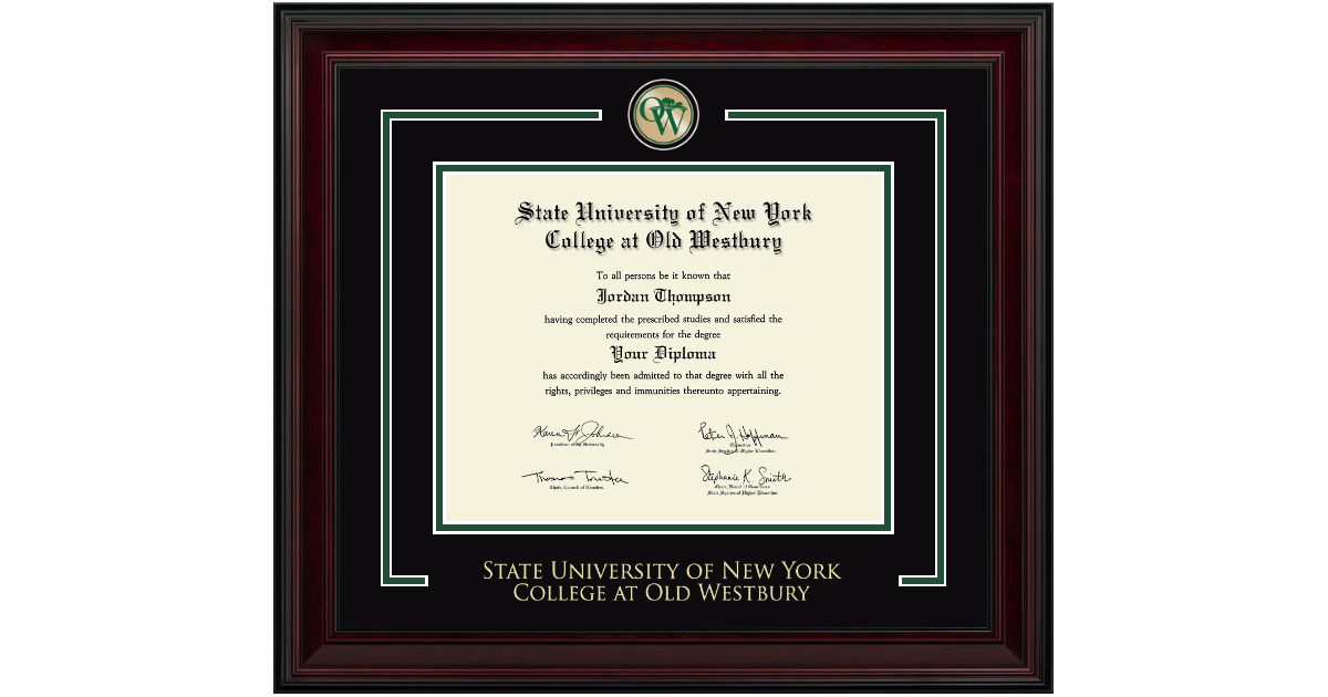 Showcase Edition Diploma Frame in Encore SUNY The College of Old ...