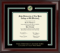 SUNY The College of Old Westbury diploma frame - Showcase Edition Diploma Frame in Encore