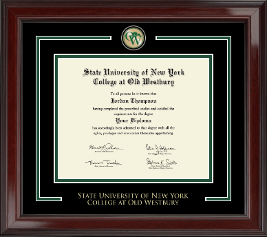 SUNY The College of Old Westbury diploma frame - Showcase Edition Diploma Frame in Encore