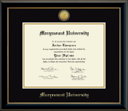 Marymount University diploma frame - Gold Engraved Medallion Diploma Frame in Onyx Gold