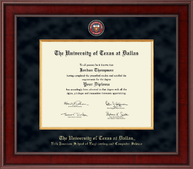 The University of Texas at Dallas diploma frame - Presidential Masterpiece Diploma Frame in Jefferson