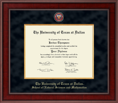 The University of Texas at Dallas diploma frame - Presidential Masterpiece Diploma Frame in Jefferson