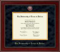 The University of Texas at Dallas Presidential Masterpiece Diploma Frame in Jefferson