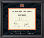The University of Texas at Dallas diploma frame - Masterpiece Medallion Diploma Frame in Noir