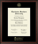 Charleston Southern University diploma frame - Gold Embossed Diploma Frame in Studio
