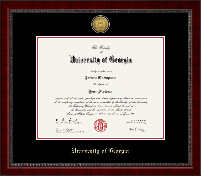University of Georgia diploma frame - Gold Engraved Medallion Diploma Frame in Sutton