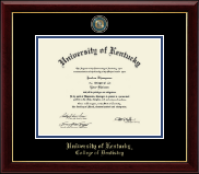 University of Kentucky Masterpiece Medallion Diploma Frame in Gallery