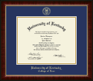 University of Kentucky diploma frame - Gold Embossed Diploma Frame in Murano