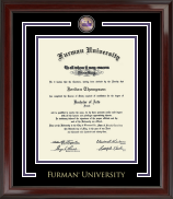 Furman University Showcase Edition Diploma Frame in Encore