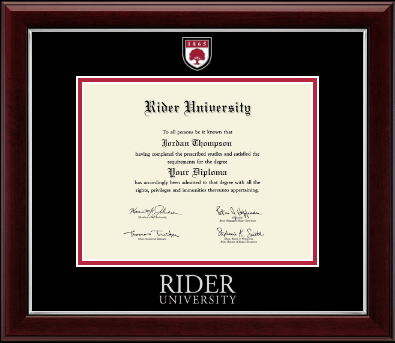 Rider University diploma frame - Masterpiece Medallion Diploma Frame in Gallery Silver