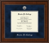 Santa Fe College diploma frame - Presidential Silver Engraved Diploma Frame in Madison