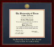The University of Texas San Antonio diploma frame - Gold Engraved Medallion Diploma Frame in Sutton