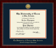 The University of Texas San Antonio diploma frame - Gold Engraved Medallion Diploma Frame in Sutton