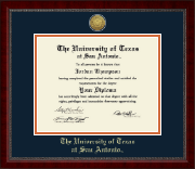 The University of Texas San Antonio diploma frame - Gold Engraved Medallion Diploma Frame in Sutton