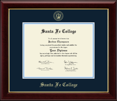 Santa Fe College diploma frame - Gold Embossed Diploma Frame in Gallery
