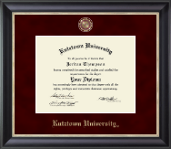 Kutztown University Regal Edition Diploma Frame in Noir