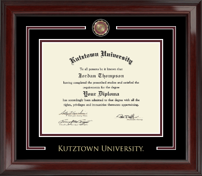 Kutztown University diploma frame - Showcase Edition Diploma Frame in Encore