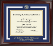 The University of Alabama Huntsville Showcase Edition Diploma Frame in Encore