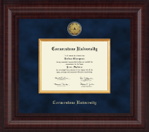 Cornerstone University Presidential Gold Engraved Diploma Frame in Premier