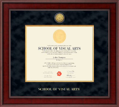 School of Visual Arts diploma frame - Presidential Gold Engraved Diploma Frame in Jefferson