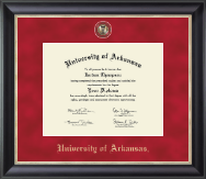 University of Arkansas Regal Edition Diploma Frame in Noir