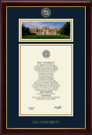 Rice University diploma frame - Campus Scene Diploma Frame in Gallery