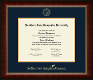 Southern New Hampshire University Gold Embossed Diploma Frame in Murano