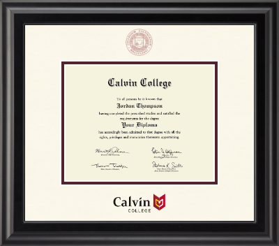 Calvin College diploma frame - Dimensions Diploma Frame in Midnight