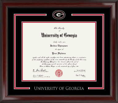 University of Georgia diploma frame  - Spirit Medallion Diploma Frame in Encore