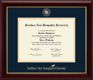 Southern New Hampshire University Masterpiece Medallion Diploma Frame in Gallery