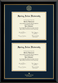 Double Diploma Frame