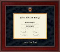 Lewis & Clark College Presidential Masterpiece Diploma Frame in Jefferson