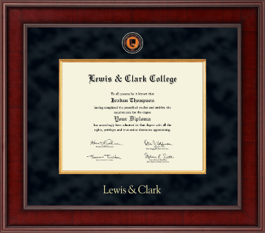 Lewis & Clark College diploma frame - Presidential Masterpiece Diploma Frame in Jefferson