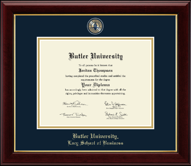 Butler University diploma frame - Masterpiece Medallion Diploma Frame in Gallery
