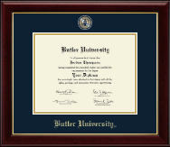 Butler University Masterpiece Medallion Diploma Frame in Gallery