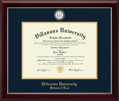 Villanova University diploma frame - Masterpiece Medallion Diploma Frame in Gallery